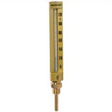 Fémtokos ipari hőmérő kis, egyenes 0°C - 120°C / 63 mm - T150D
