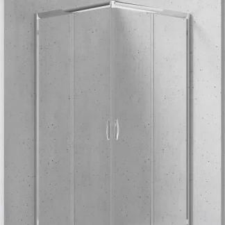 Deante Funkia szögletes zuhanykabin átlátszó üveggel 80 x 80 x 185 KYC_042K