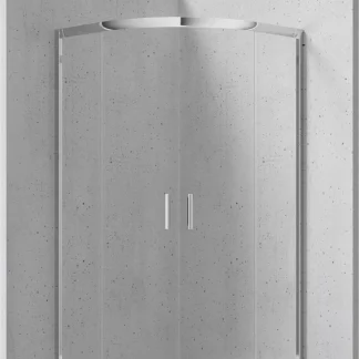 Deante Funkia íves zuhanykabin átlátszó üveggel 90 x 90 x 185 KYP_051K