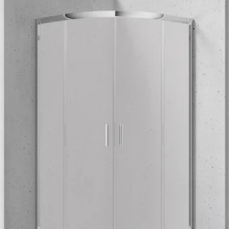 Deante Funkia íves zuhanykabin matt üveggel 80 x 80 x 185 KYP_652K