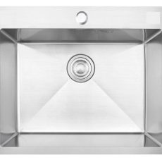 Kevmil ME 600.500 Exkluzív design extra mély egymedencés rozsdamentes mosogató 60 x 50 x 23 cm