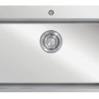 Kevmil ME 790.500 Exkluzív design extra mély egymedencés rozsdamentes mosogató 79 x 50 x 23 cm