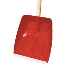 Hólapát 5101 olasz műanyag, alu profillal, fa nyéllel - 40 cm piros