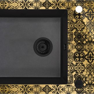 Deante Capella Precious csepptálcás üveg-gránit mosogató