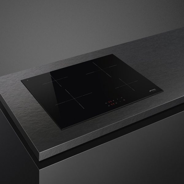 SMEG INDUKCIÓS FŐZŐLAP, Universal design, 60 cm, 4 főzőzóna, fekete üveg - SI2641D - Image 4
