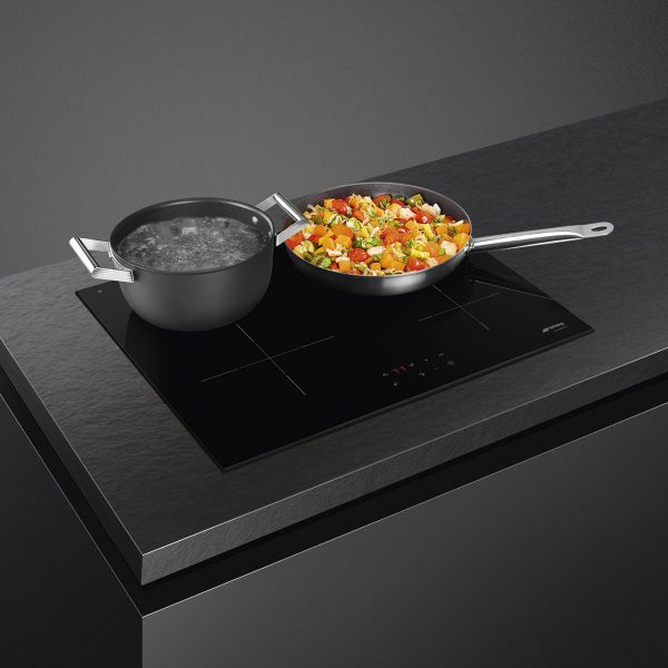 SMEG INDUKCIÓS FŐZŐLAP, Universal design, 60 cm, 4 főzőzóna, fekete üveg - SI2641D - Image 3