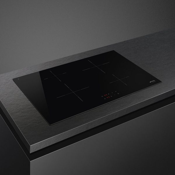 SMEG INDUKCIÓS FŐZŐLAP, Universal design, 75 cm, 4 főzőzóna, fekete - SI2741D - Image 2