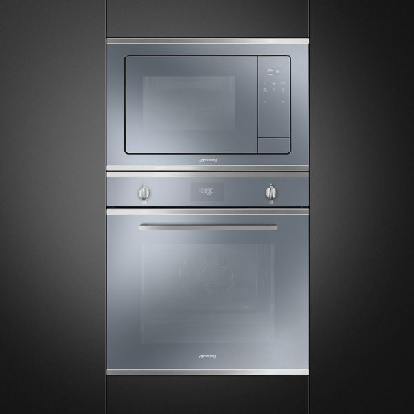 SMEG PIROLITIKUS HŐLÉGKEVERÉSES SÜTŐ,Selezione design, 10+4 funkció, LCD kijelző,ezüst stopsol üveg/csiszolt acél - SFP6401TVS1 - Image 2