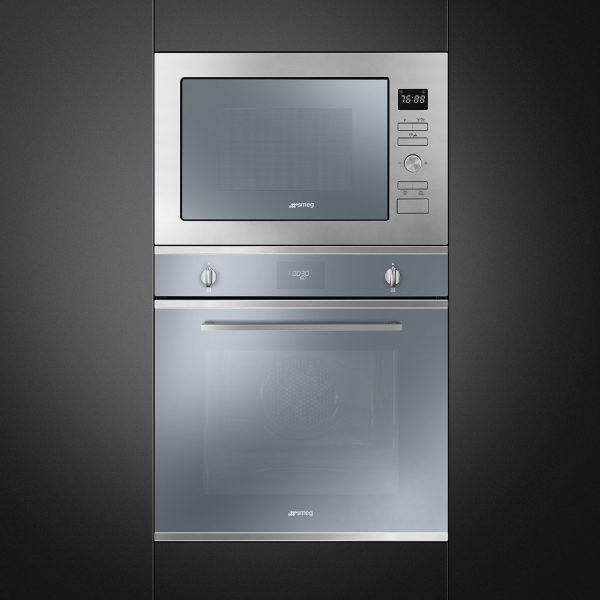 SMEG PIROLITIKUS HŐLÉGKEVERÉSES SÜTŐ,Selezione design, 10+4 funkció, LCD kijelző,ezüst stopsol üveg/csiszolt acél - SFP6401TVS1 - Image 3