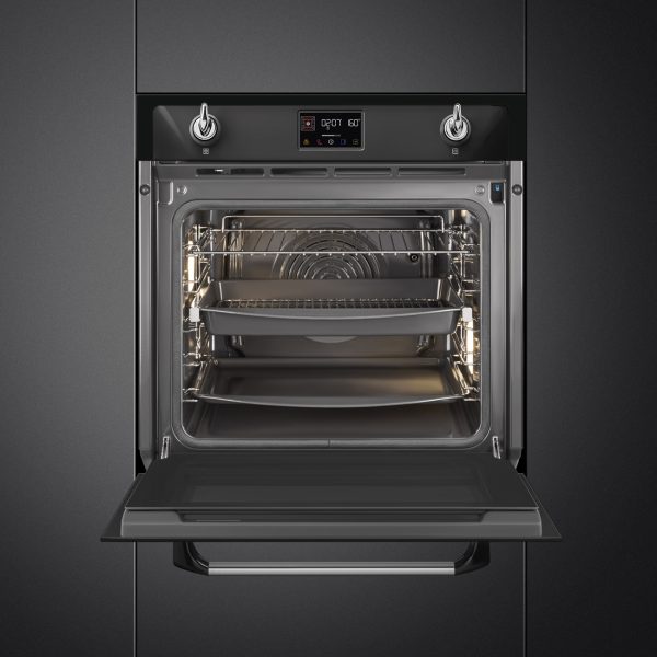 SMEG KOMBINÁLT PIROLITIKUS SÜTŐ, GŐZFUNKCIÓVAL, Victoria design, Galileo, 60 cm, ES LCD, fekete - SOP6902S2PN - Image 5