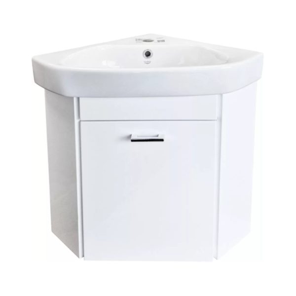 CeraStyle ARDA - SAROKBA építhető - porcelán mosdókagyló - 46 x 46 cm - 001900-u-01 - Image 6