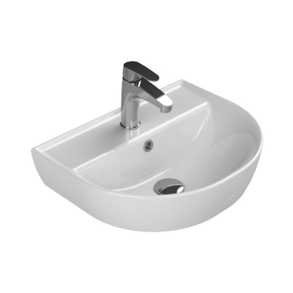 CeraStyle BELLA - szabadon álló - porcelán mosdókagyló 55 x 45 cm - 003300-u-01