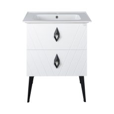 TMP KEOPS CeraStyle BLUE 70 - 42200 mosdóval - lábon álló fürdőszobabútor 70 x 47 cm - 00400784