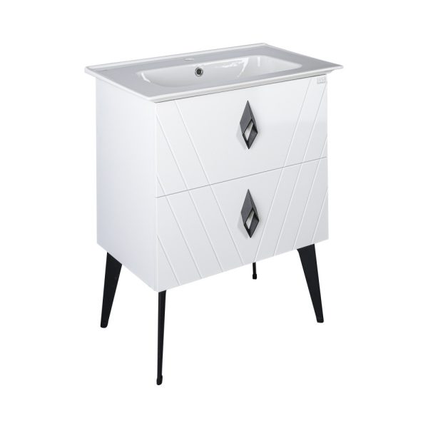 TMP KEOPS álló fürdőszobabútor - CeraStyle BLUE 70 - 42200 mosdóval - 70 x 47 cm - Image 2
