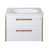 TMP GOLDY 75 fali fürdőszobabútor porcelán mosdóval - 75 cm - 00401046