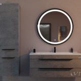 TMP VOX 100 SZÜRKE fali fürdőszobabútor - öntött műmárvány mosdóval - 100 cm - Image 5