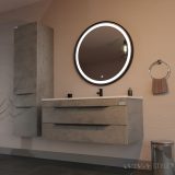 TMP VOX 100 SZÜRKE fali fürdőszobabútor - öntött műmárvány mosdóval - 100 cm - Image 6