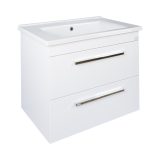 TMP VIVA 55 fali fürdőszobabútor - Sanovit ATRIA 9055 porcelán mosdóval - 55x45,5 cm - Image 2
