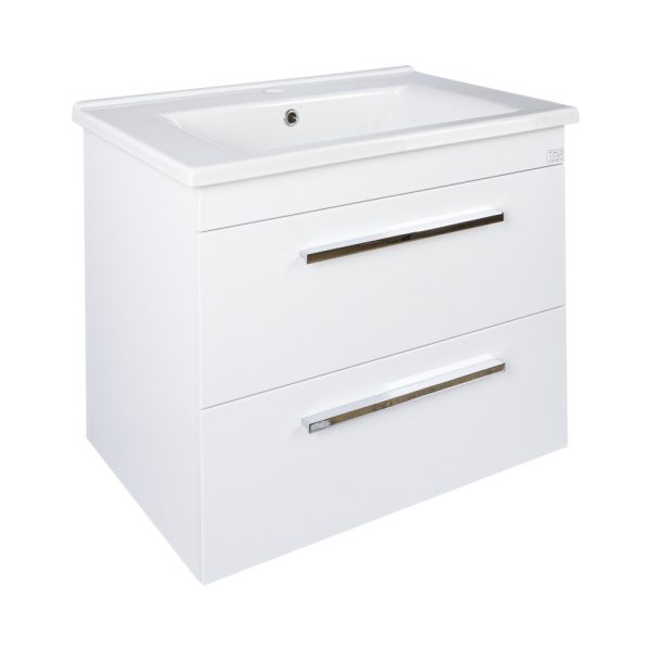 TMP VIVA 55 fali fürdőszobabútor - Sanovit ATRIA 9055 porcelán mosdóval - 55x45,5 cm - Image 2