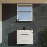 TMP VIVA 55 fali fürdőszobabútor - Sanovit ATRIA 9055 porcelán mosdóval - 55x45,5 cm - Image 4