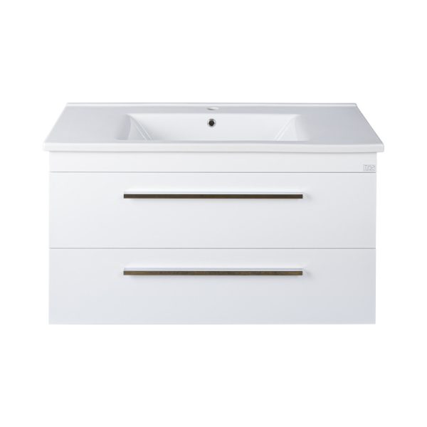 TMP VIVA 100 fali fürdőszobabútor Sanovit ATRIA 9100 porcelán mosdóval - 100 x 45,5 cm - 00401212