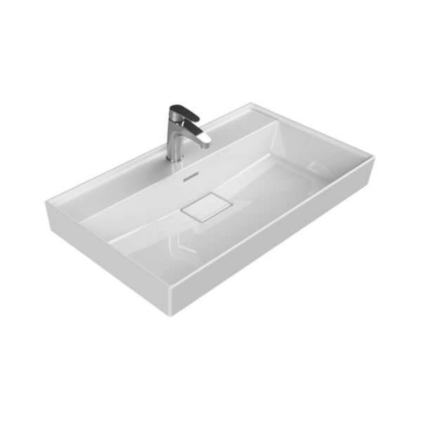 CeraStyle SHARP - porcelán mosdókagyló - 80 x 48 cm - 037300-u-01