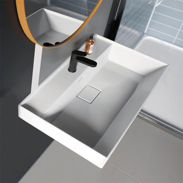 CeraStyle SHARP - porcelán mosdókagyló - 80 x 48 cm - 037300-u-01 - Image 3
