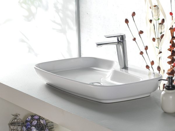 CeraStyle NOVA - PULTRA ültethető - Top Counter - porcelán mosdó - 70 x 43 cm - 074400-u - Image 2