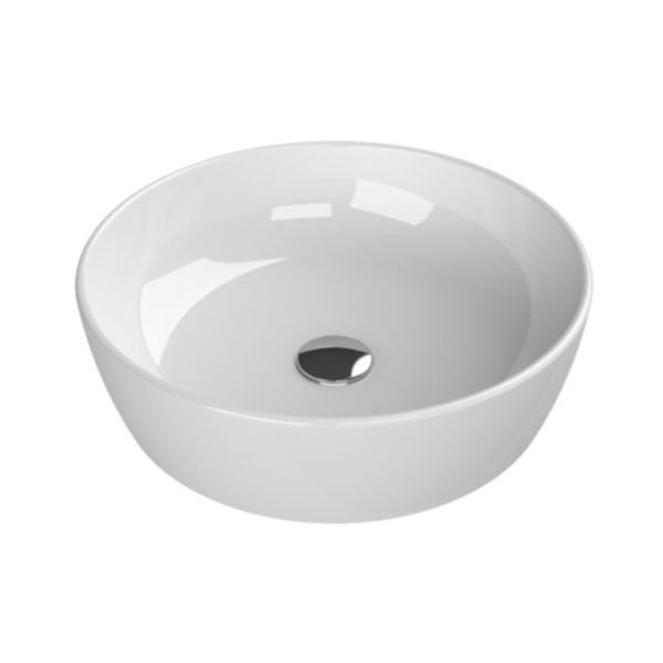 CeraStyle ONE - PULTRA ültethető - Top Counter - kerek porcelán mosdó - O - Ø 46 cm - 076100