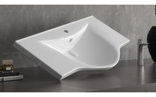 Sanovit ALBATROS - porcelán mosdókagyló - 55 x 45 cm - 10055-KL - Image 3
