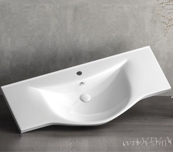 Sanovit ALBATROS - porcelán mosdókagyló - 64,5 x 46,5 cm - 10065-KL - Image 2