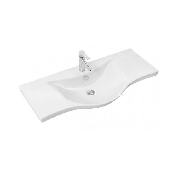 Sanovit ALBATROS - porcelán mosdókagyló - 100 x 46,5 cm - 10100-KL
