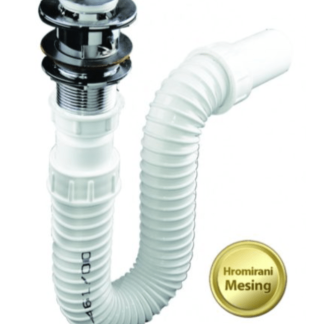 Sanotechnik flexibilis csőszifon KLIKK-KLAKK leeresztőszeleppel 11425