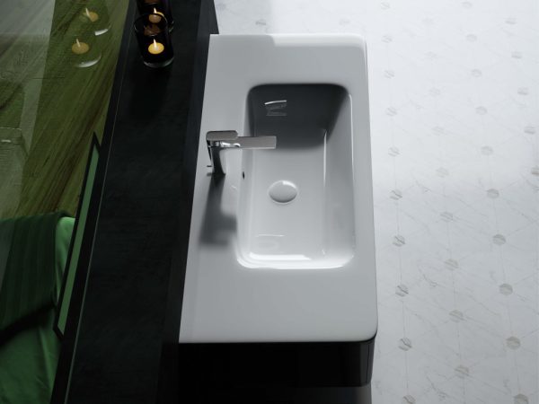 Sanovit URBAN - porcelán mosdókagyló - 80 x 46 cm - 12080-Kl - Image 2