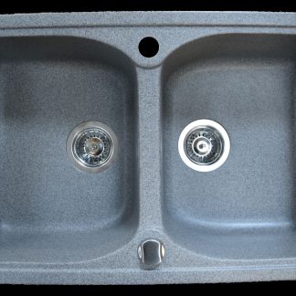 Marmorin Lukka gránit mosogató 2 medence - szürke színben 140 203 003