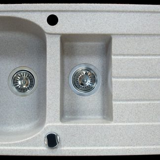 Marmorin Lukka gránit mosogató 1 medence, csepptálca + gyümölcsmosó - homok színben 140 513 007