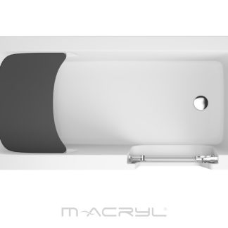 M-acryl Héra akadálymentesített besétálós egyenes akril fürdőkád tartóláb szettel