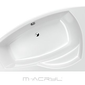 M-acryl Claudia akril aszimmetrikus fürdőkád tartóláb szettel