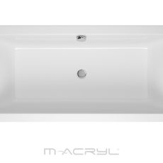 M-acryl Sabina egyenes akril fürdőkád tartóláb szettel