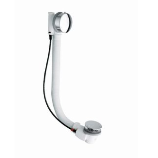 M-acryl Automata kádszifon le- és túlfolyó szifonnal - 60 cm