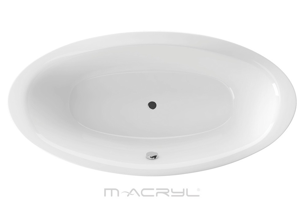M-acryl Oval különleges akril fürdőkád tartóláb szettel 190 x 95 cm KIFUTÓ