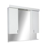 Viva STYLE Tükrös fürdőszobai szekrény LED világítással - DUPLA szekrénnyel - 100 x 97 x 17 cm - Image 2
