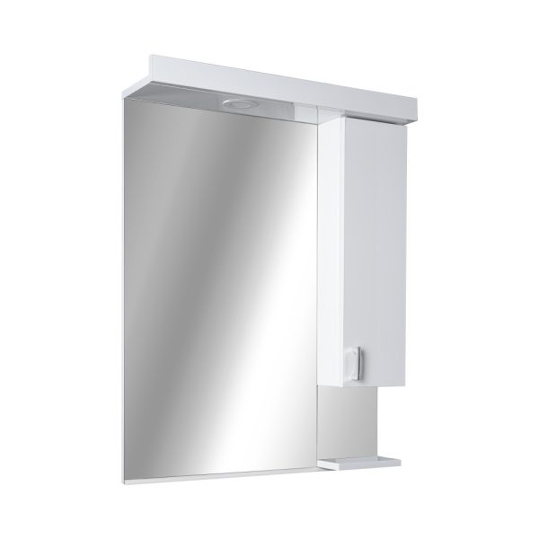 Viva STYLE Tükrös fürdőszobai szekrény LED világítással - JOBBOS szekrénnyel - 55 x 97 x 17 cm - 1E550 - Image 2