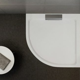 Wasserburg Petra 2503-90 íves öntött műmárvány zuhanytálca 90 x 90 x 3,5 cm