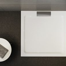Wasserburg Petra 2505-90 szögletes öntött műmárvány zuhanytálca 90 x 90 x 3,5 cm