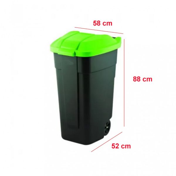 Görgős szelektív szemetes 110L - 214125 - Image 2