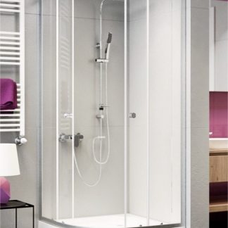 Sanimix 22.1502TN-90/5 íves zuhanykabin víztiszta üveggel 90x90