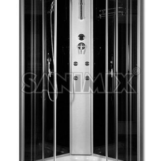 Sanimix 22.181 Black/2 íves hidromasszázs zuhanykabin 90 x 90 x 222 cm