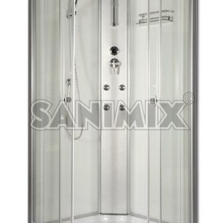 Sanimix 22.181 White/2 íves hidromasszázs zuhanykabin 90 x 90 x 222 cm