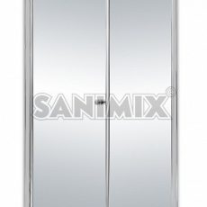 Sanimix 22.261-80 zuhanykabin víztiszta üveggel tálca nélkül 80 x 80 x 190